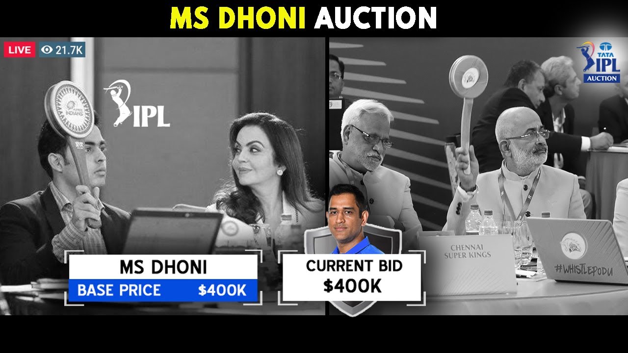 IPL 2022 Auction Live Ft. MS Dhoni | 8 Teams bidding for 1 Player | IPL 2022 Updates